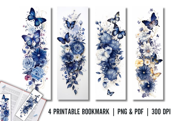 40Pcs Holographic Bookmark, Transparent Waterproof Flashing Castle Butterfly Flower Bookmarks, Rose Floral Window Bookmark Book Markers For Book Lover Teacher Student Birthday Gift
