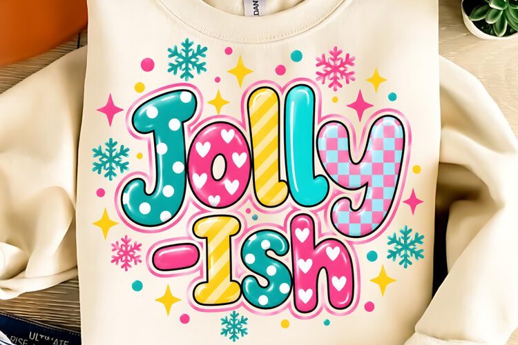 Jolly PNG, Funny Christmas PNG, Christmas Sublimation example image 1