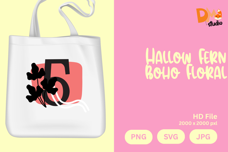 Hallow Fern Boho Floral Monogram