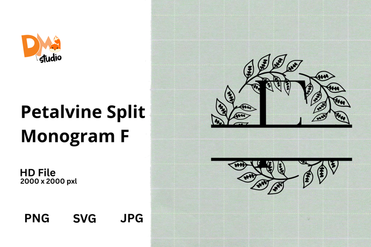 Floral Monogram Letter Svg Image 14