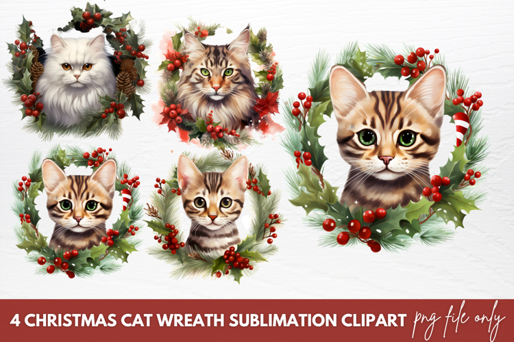 Christmas Wreath Clipart Image 23