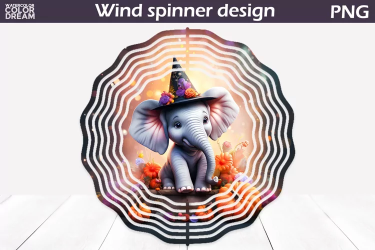 Elephant Halloween Wind Spinner| Kids Halloween Wind Spinner
