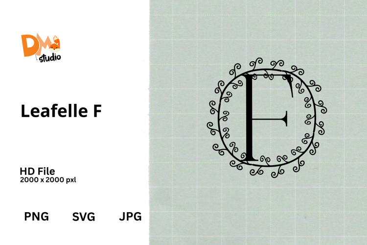 Floral Monogram Letter Svg Image 13