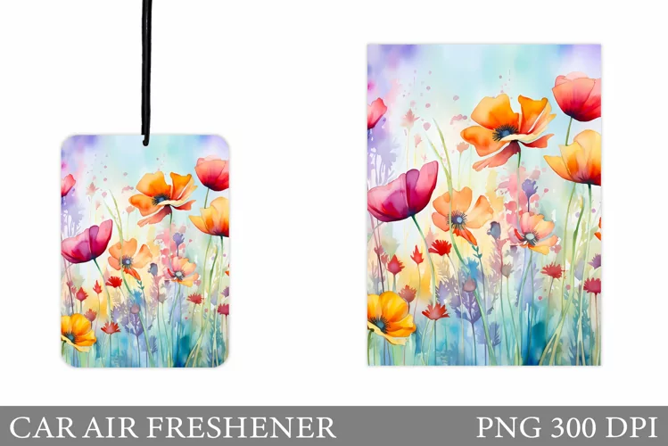 Wildflowers Car Air Freshener. Summer Car Air Freshener