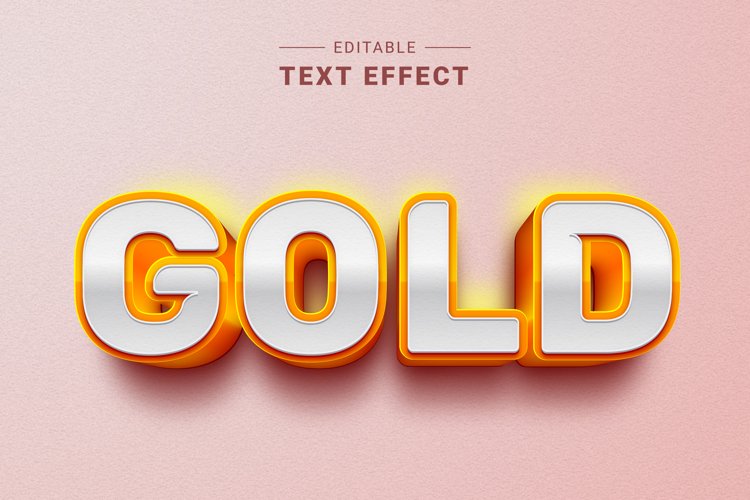 Editable Text Effect for Illustrator. Vector Graphic styles