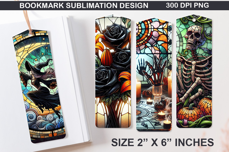 Bookmarks Sublimation - Halloween Holly Berries PNG Design