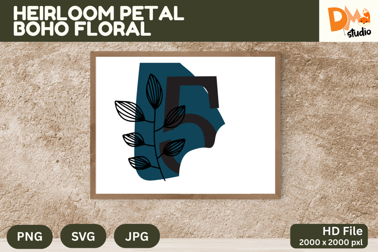 Boho Floral Svg Image 16
