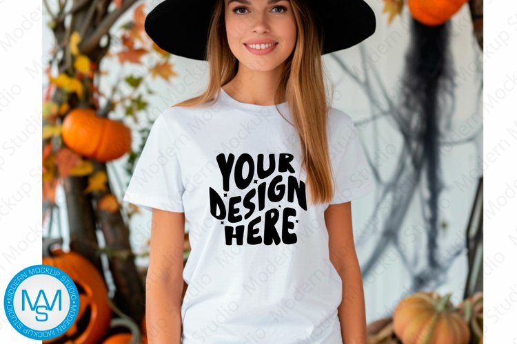 White Tshirt Mockup Image 4