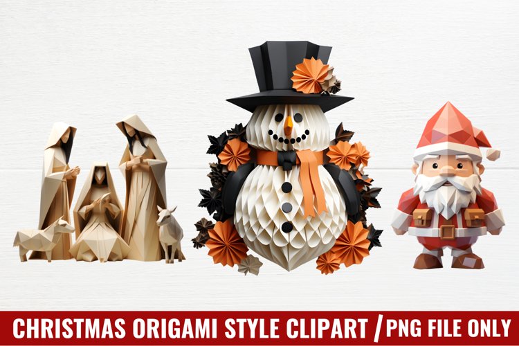Christmas Origami Style Sublimation