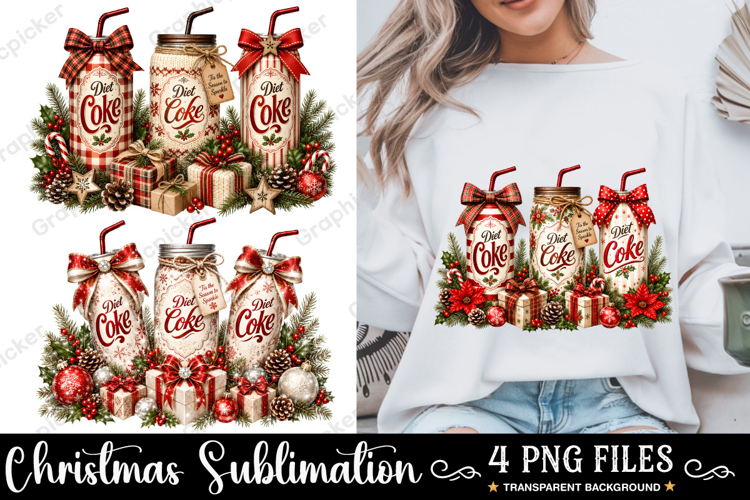 Christmas Soda Can PNG, Funny Christmas PNG, Merry Christmas