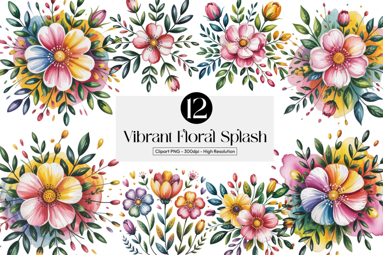Vibrant Floral Splash