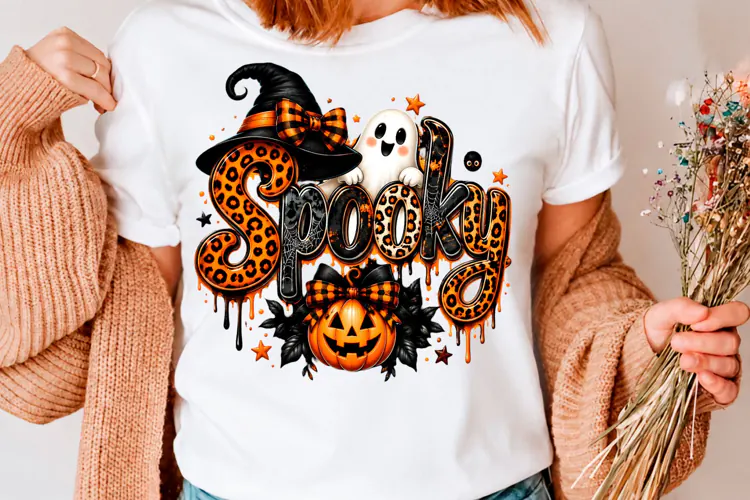 Spooky Ghost Pumpkin Halloween PNG