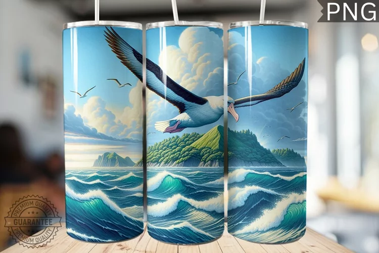 Albatross Tumbler Wrap - Albatross Tumbler Design