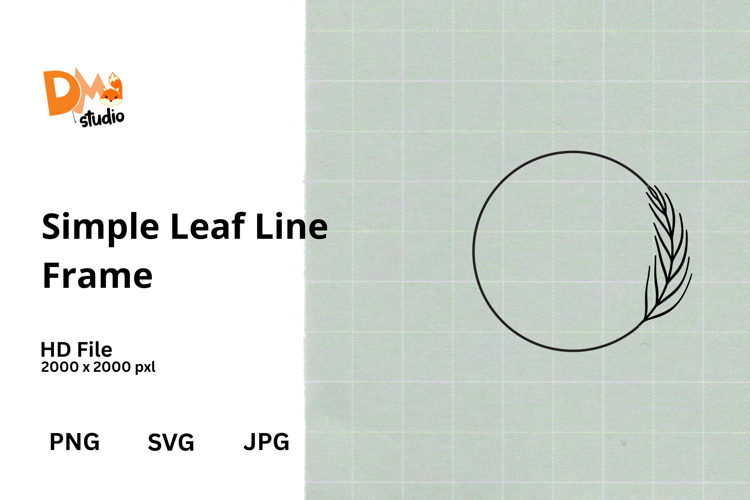 Leaf Outline Clipart Image 17