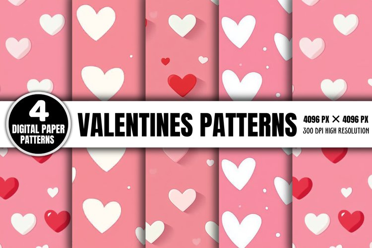 Pink Heart Background Image 18