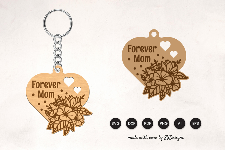 Mom Keychain Svg Image 6