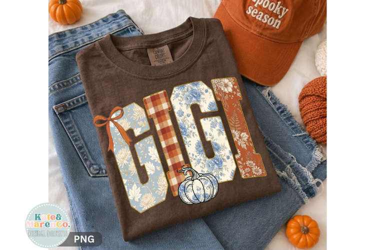 Fall Gigi PNG | Thankful Gigi PNG | Gigi Pumpkin PNG