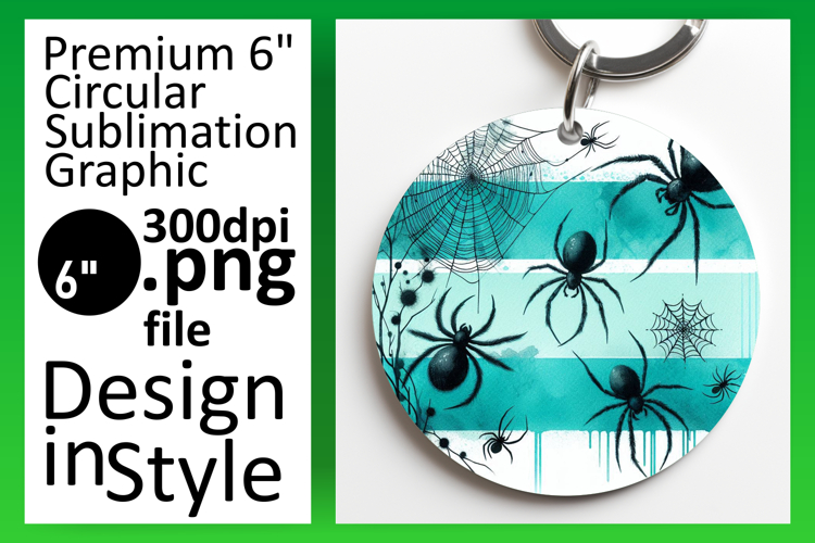 Trendy Circle Design for Keychains , Halloween