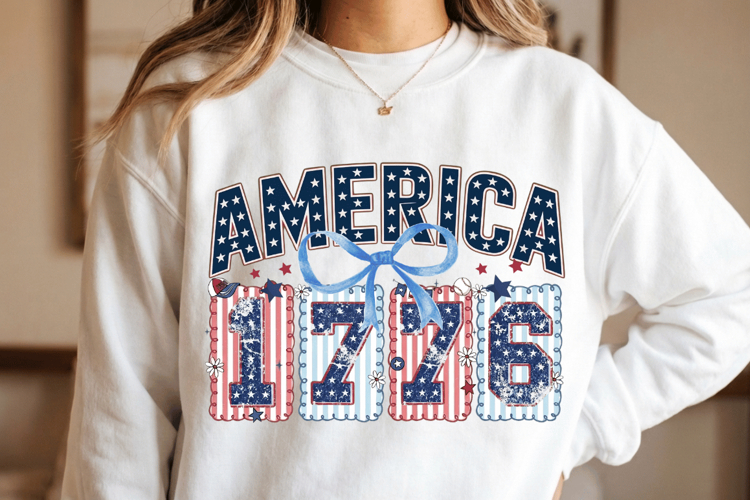 America 1776 PNG T-Shirt|4th of July PNG Sublimation Design