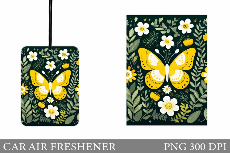 Butterfly Car Air Freshener. Car Air Freshener Sublimation