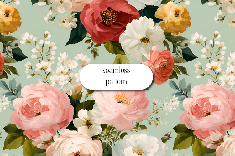 Floral Seamless Pattern Image 10