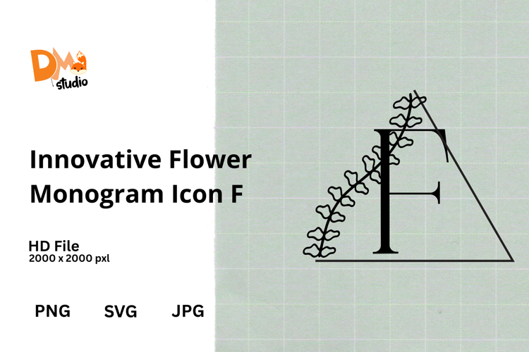 Innovative Flower Monogram Icon