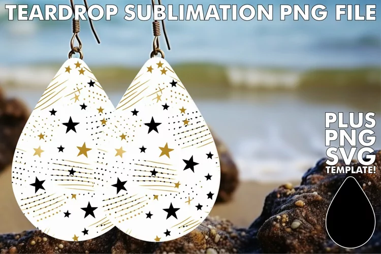 Glimmering Galaxy Glamour: Star Pattern Earrings