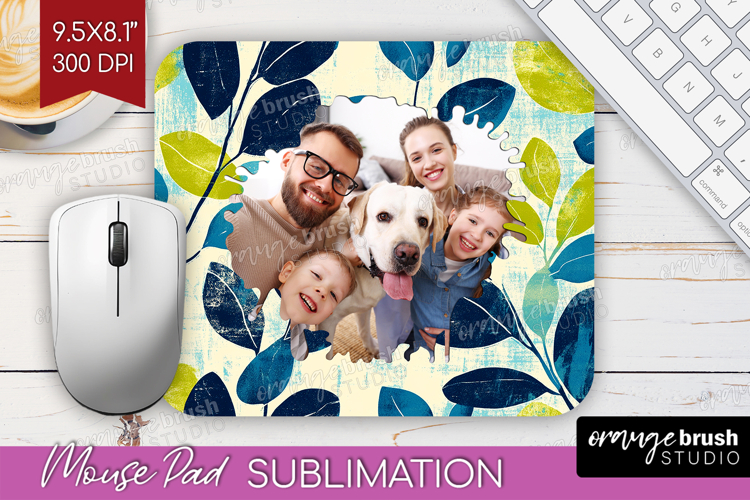 Eucalyptus Photo Mouse Pad PNG - Botanical Picture Frame Pad