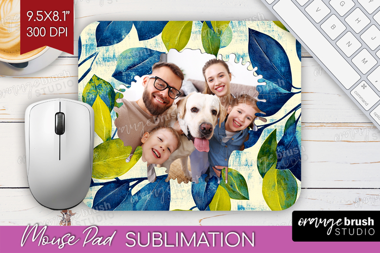 Eucalyptus Photo Mouse Pad PNG - Botanical Picture Frame Pad