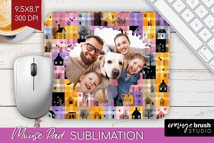 Halloween Photo Mouse Pad PNG - Spooky Picture Frame Mouse
