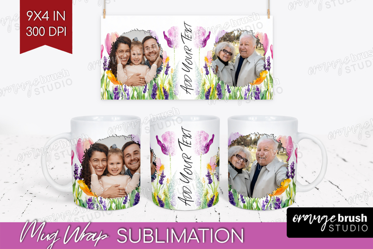 Wildflowers Photo Mug Wrap PNG - Summer Flowers Picture Mug