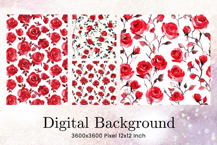 Flower Pattern Background Wallpaper Digital Paper_6
