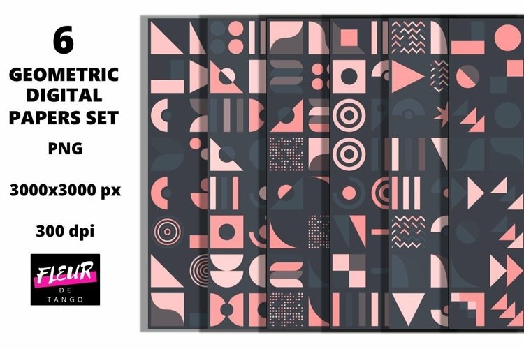 Beautiful seamless geometric digital papers