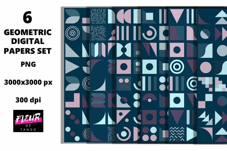 Beautiful seamless geometric digital papers