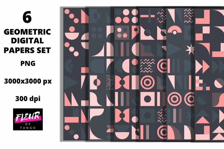 Beautiful seamless geometric digital papers