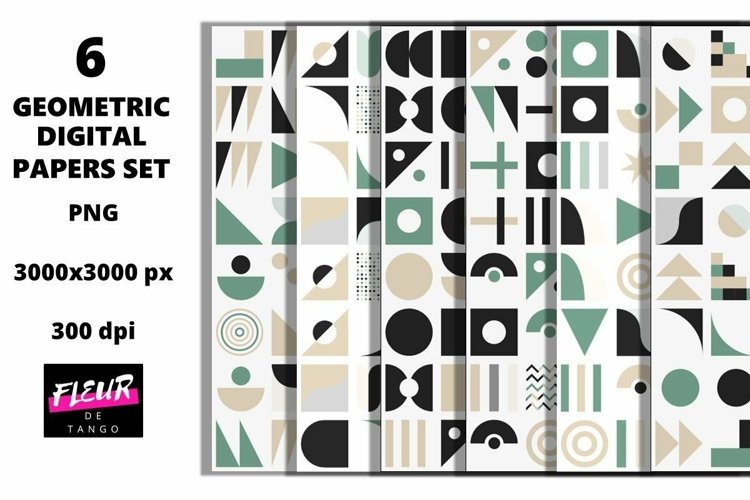 Beautiful seamless geometric digital papers