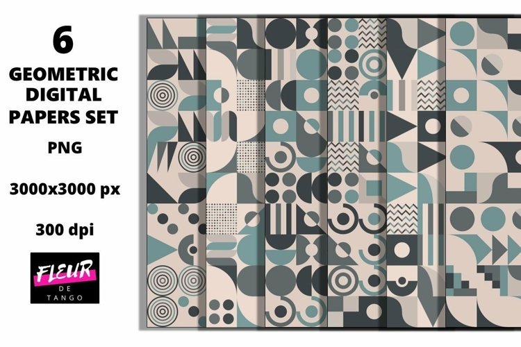 Beautiful seamless geometric digital papers