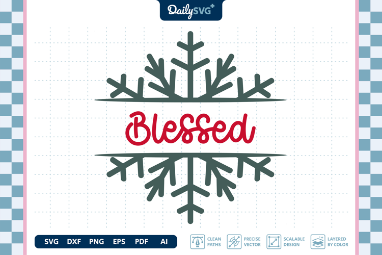 Winter Snowflake SVG