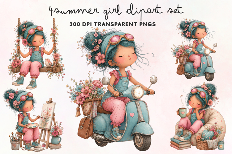 Summer Watercolor Clipart Image 4