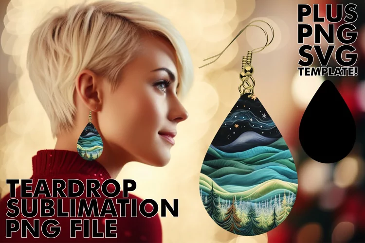 Christmas Charm: Embroidered Teardrop Treasures
