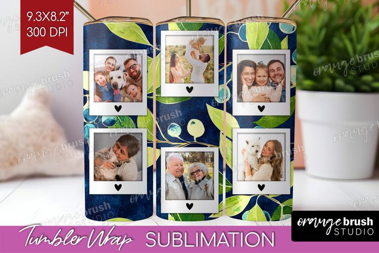 Eucalyptus Photo Tumbler PNG - Botanical Picture Tumbler