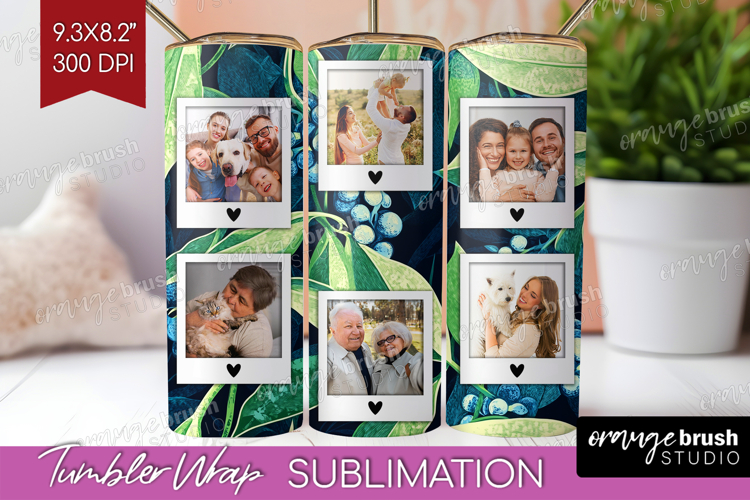 Eucalyptus Photo Tumbler PNG - Botanical Picture Tumbler