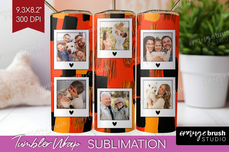 Halloween Photo Tumbler PNG - Brush Stroke Picture Tumbler