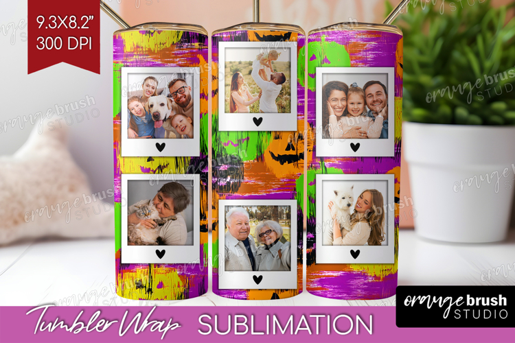 Halloween Photo Tumbler PNG - Brush Stroke Picture Tumbler