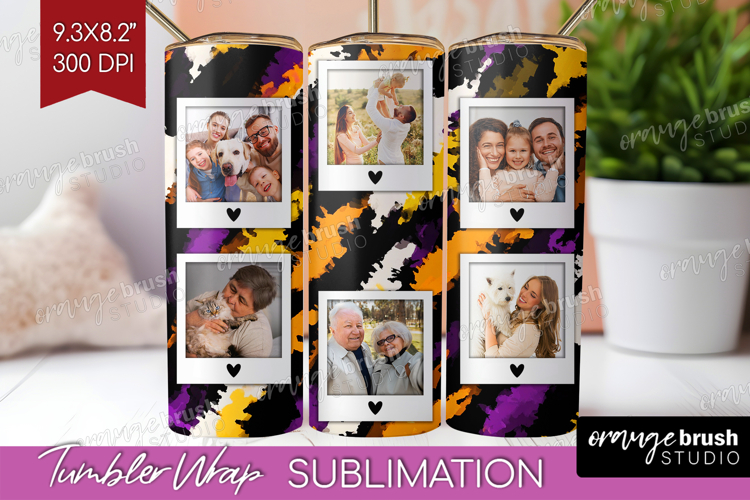 Halloween Photo Tumbler PNG - Brush Stroke Picture Tumbler