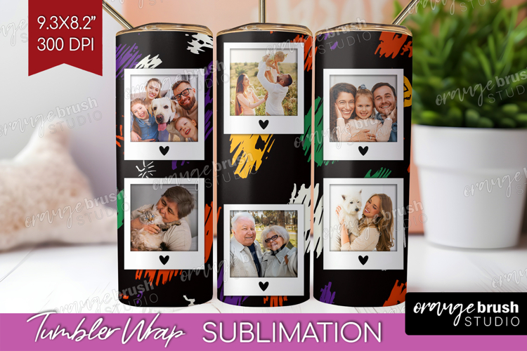 Halloween Photo Tumbler PNG - Brush Stroke Picture Tumbler