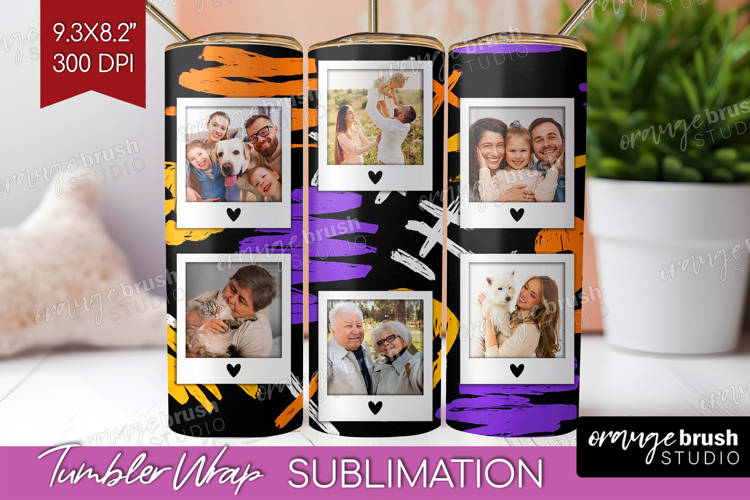Halloween Photo Tumbler PNG - Brush Stroke Picture Tumbler