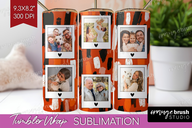 Halloween Photo Tumbler PNG - Brush Stroke Picture Tumbler