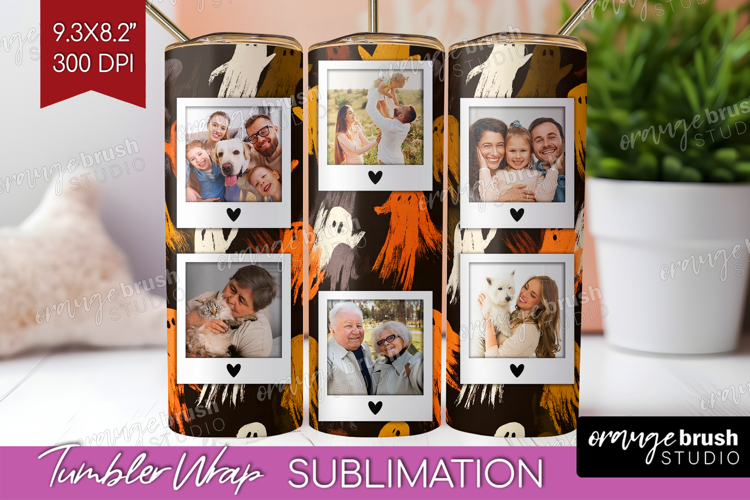 Halloween Photo Tumbler PNG - Brush Stroke Picture Tumbler