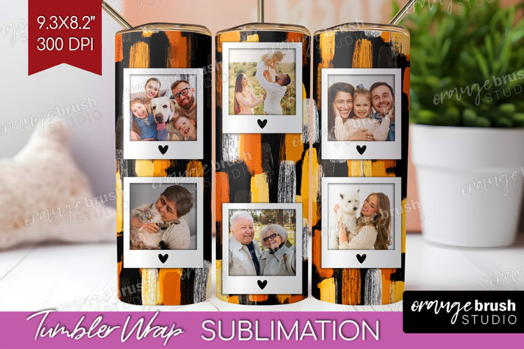 Halloween Photo Tumbler PNG - Brush Stroke Picture Tumbler